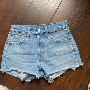 Levi’s 501’s high waisted shorts